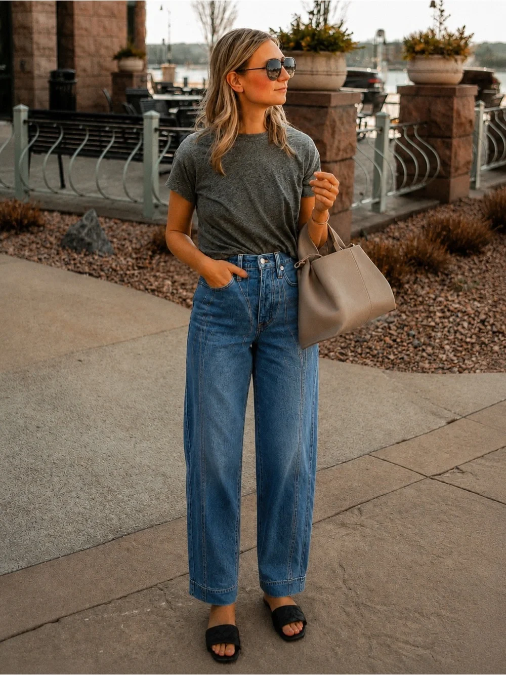 Madewell High Waist Tapered Denim 26 Vintage Wash Side Panel Jeans NWT - Picture 1 of 13